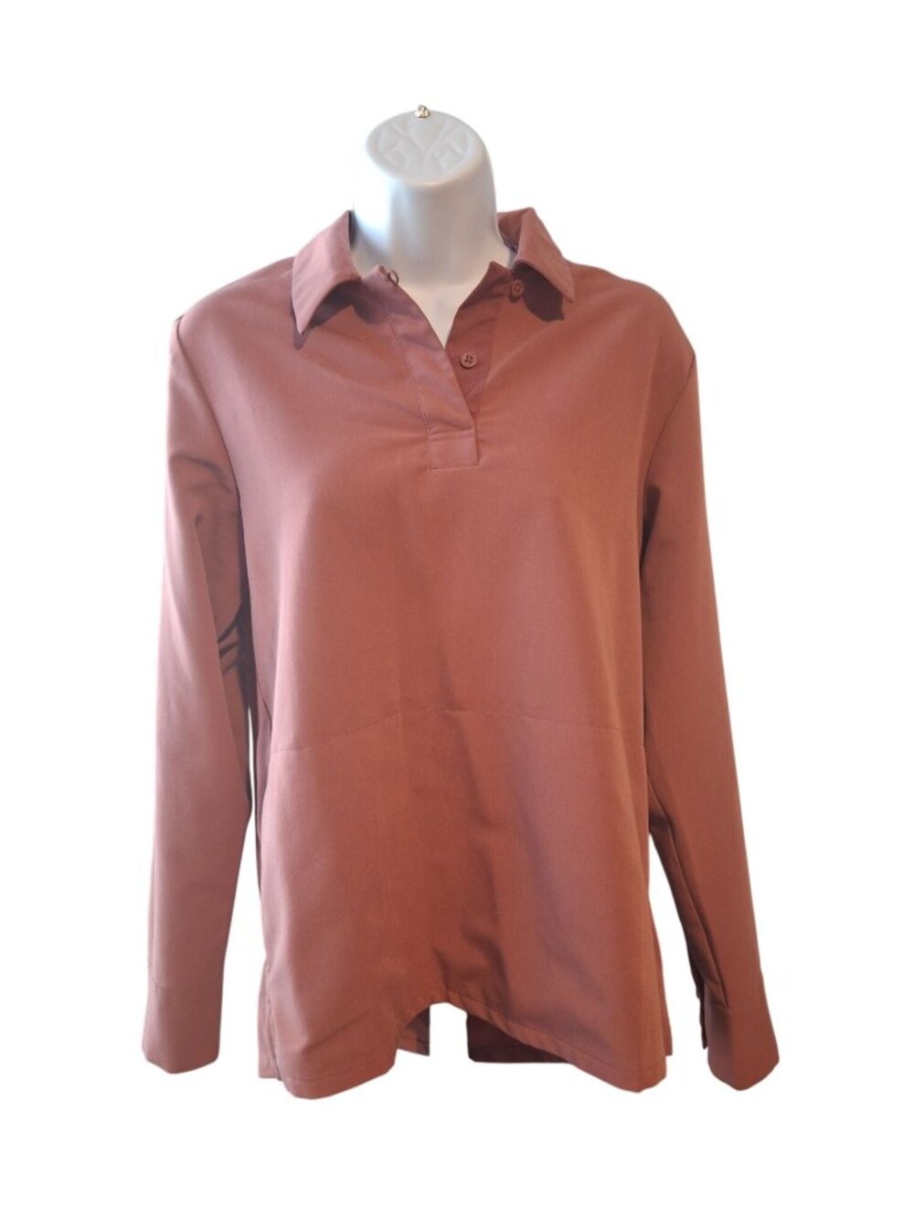 FIGS Scrub Set Womens S Mauve HW Zamora Jogger Polo Top Technical Collection